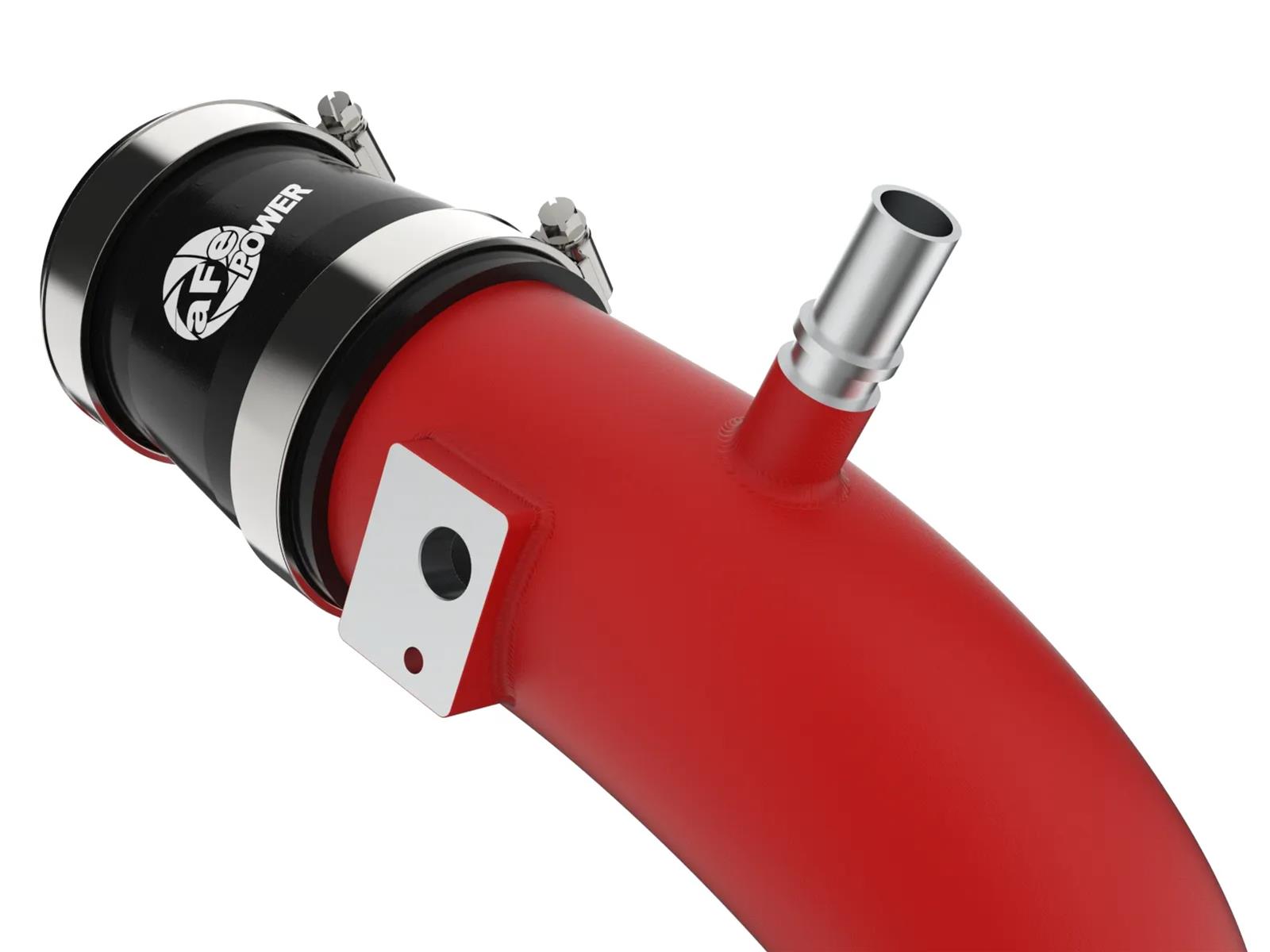 aFe 22-24 Ford Bronco Raptor BladeRunner Aluminum Hot and Cold Charge Pipe Kit Red thumbnail 3