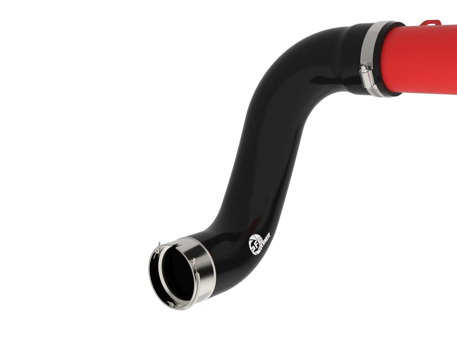 aFe 22-24 Ford Bronco Raptor BladeRunner Aluminum Hot and Cold Charge Pipe Kit Red thumbnail 6