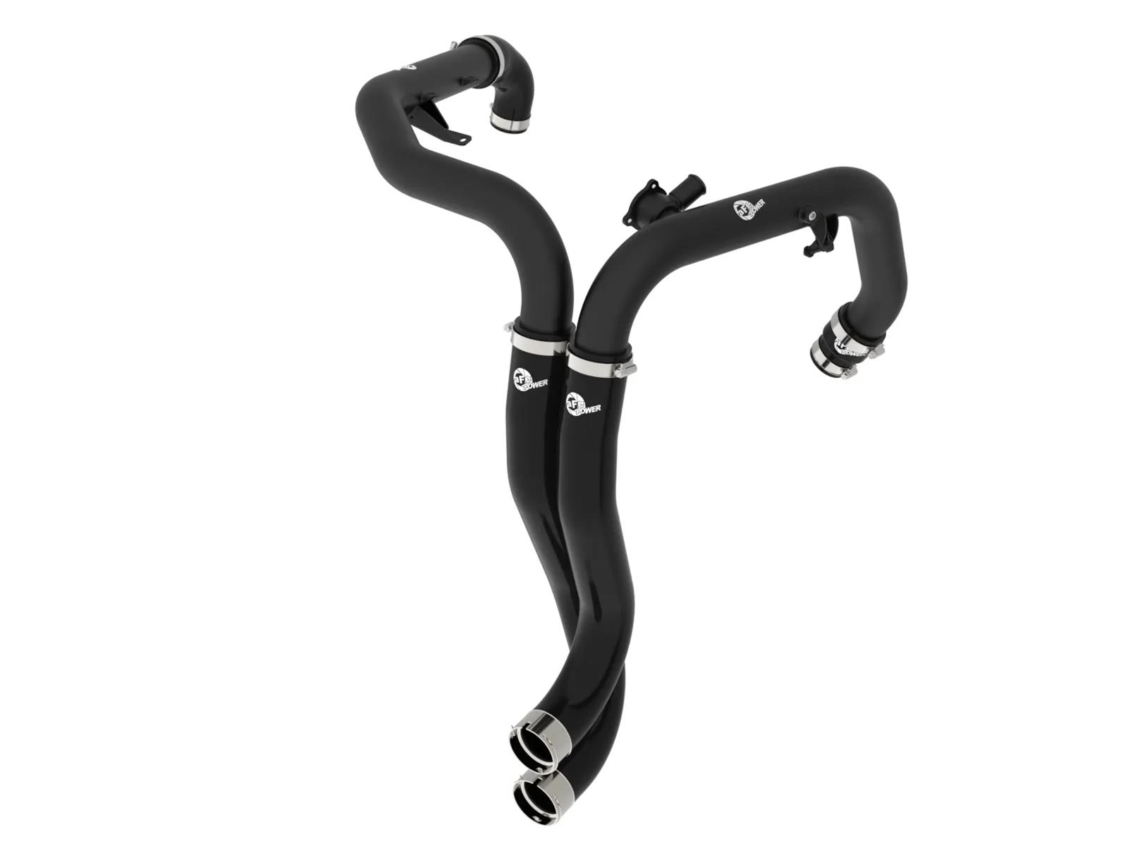 aFe 22-24 Ford Bronco Raptor BladeRunner 2-1/4in Aluminum Hot Charge Pipe Black thumbnail 5