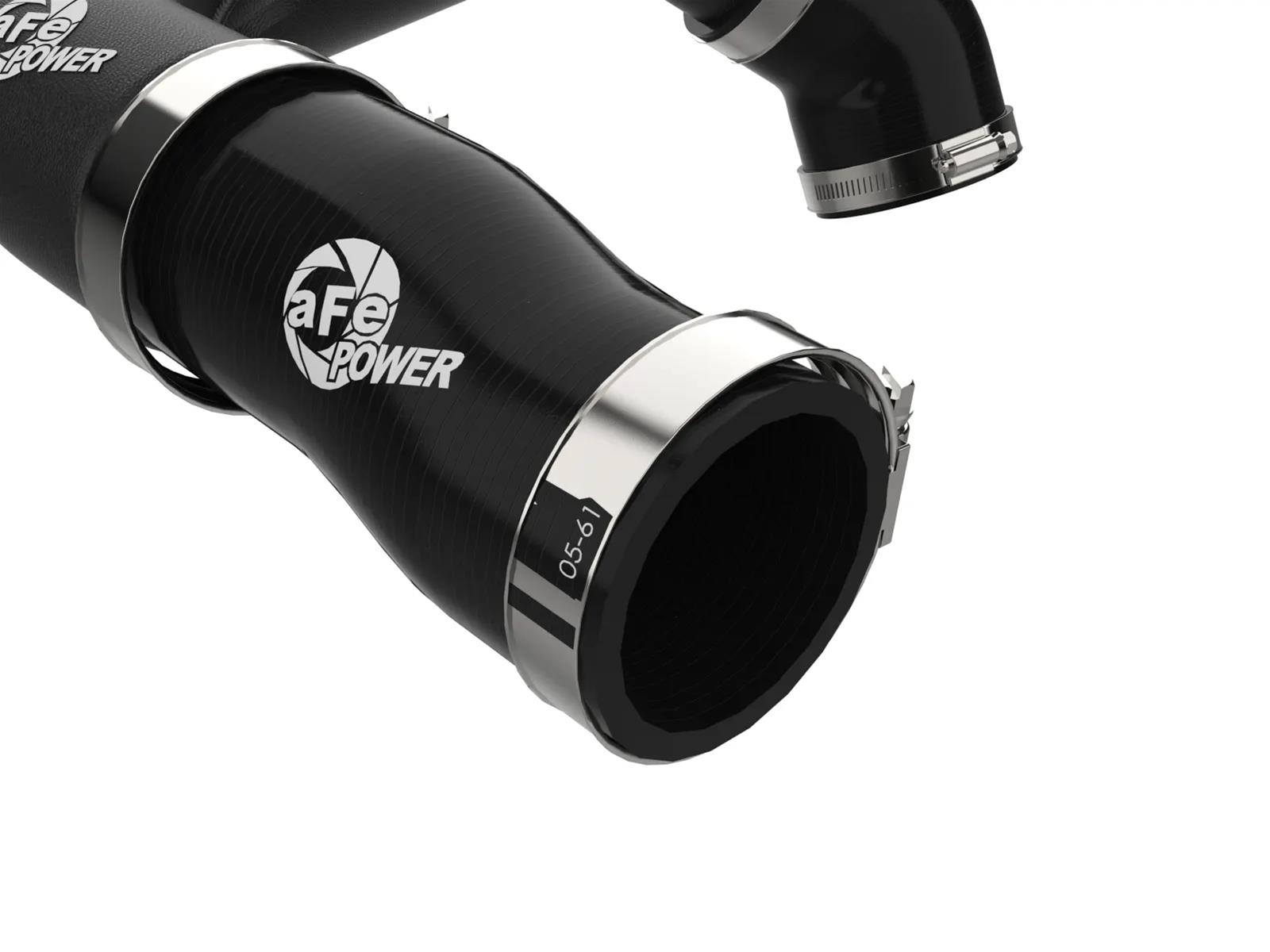 aFe 2024+ Jeep Wrangler JL L4-2.0L (t) BladeRunner 2-1/2in Aluminum Hot Charge Pipe - Black thumbnail 5