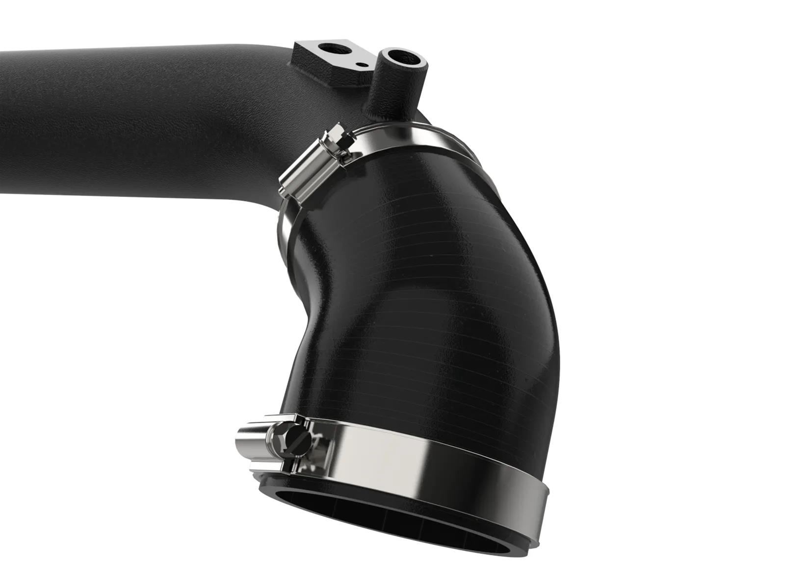aFe 2024+ Jeep Wrangler JL L4-2.0L (t) BladeRunner 2-1/2in Aluminum Hot Charge Pipe - Black thumbnail 4