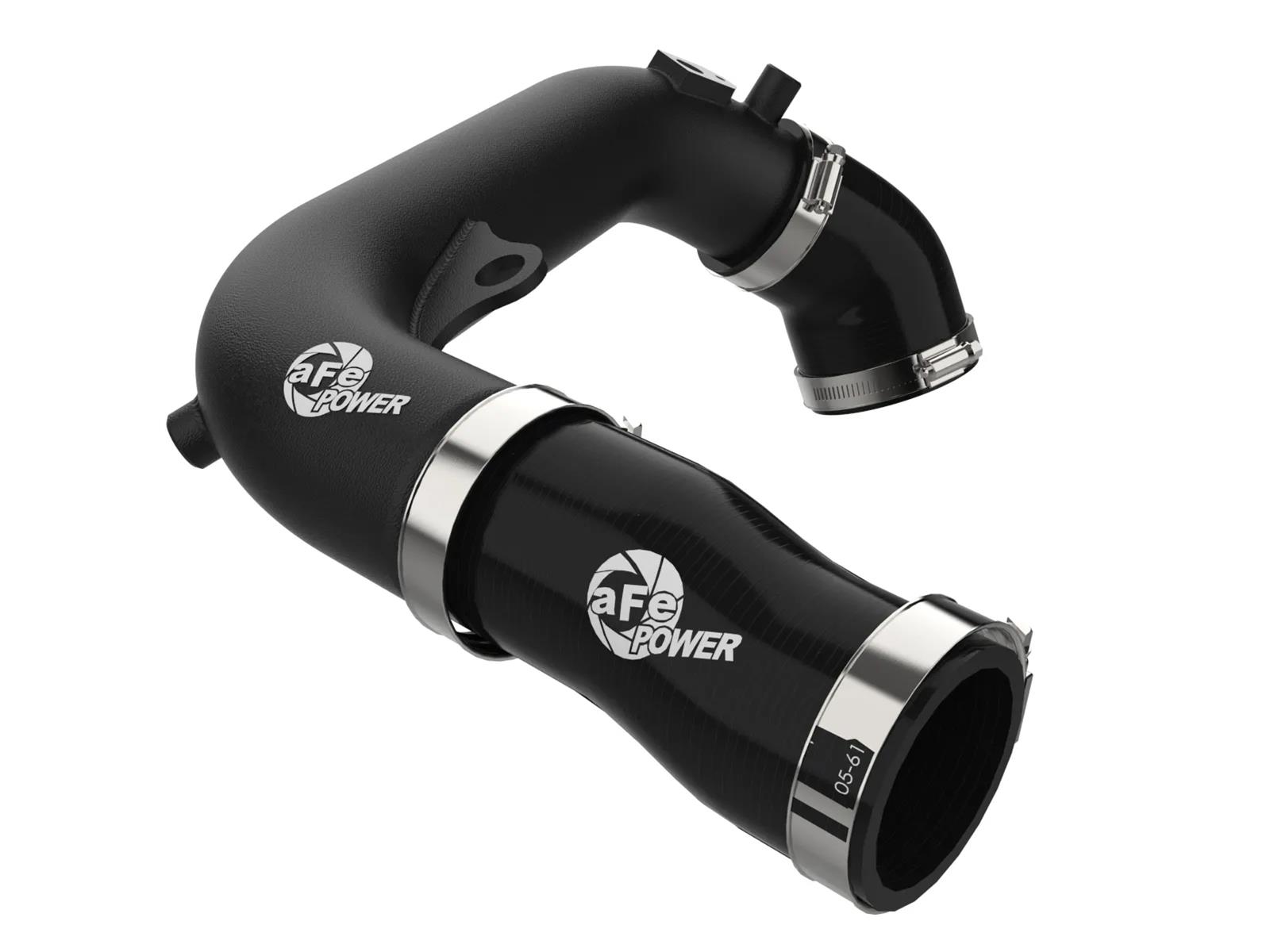 aFe 2024+ Jeep Wrangler JL L4-2.0L (t) BladeRunner 2-1/2in Aluminum Hot Charge Pipe - Black thumbnail 6