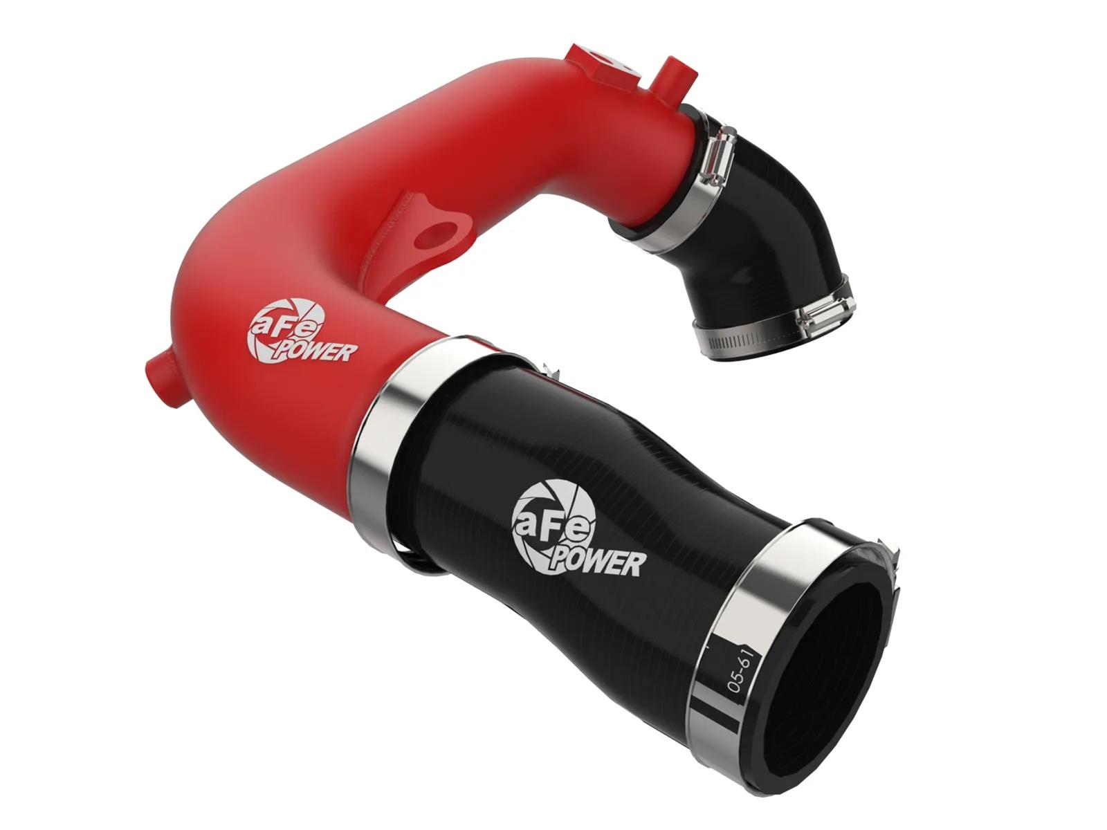 aFe 2024+ Jeep Wrangler JL L4-2.0L (t) BladeRunner 2-1/2in Aluminum Hot Charge Pipe - Red thumbnail 5