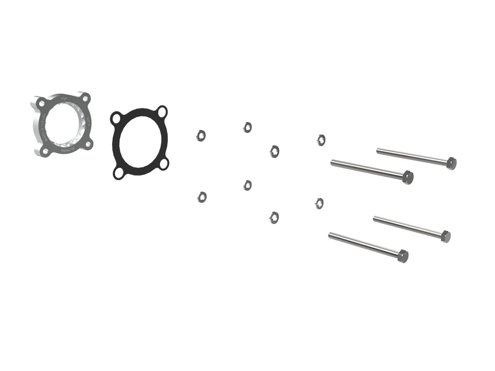 aFe 21-23 Subaru Crosstrek Silver Bullet Throttle Body Spacer Kit thumbnail 4