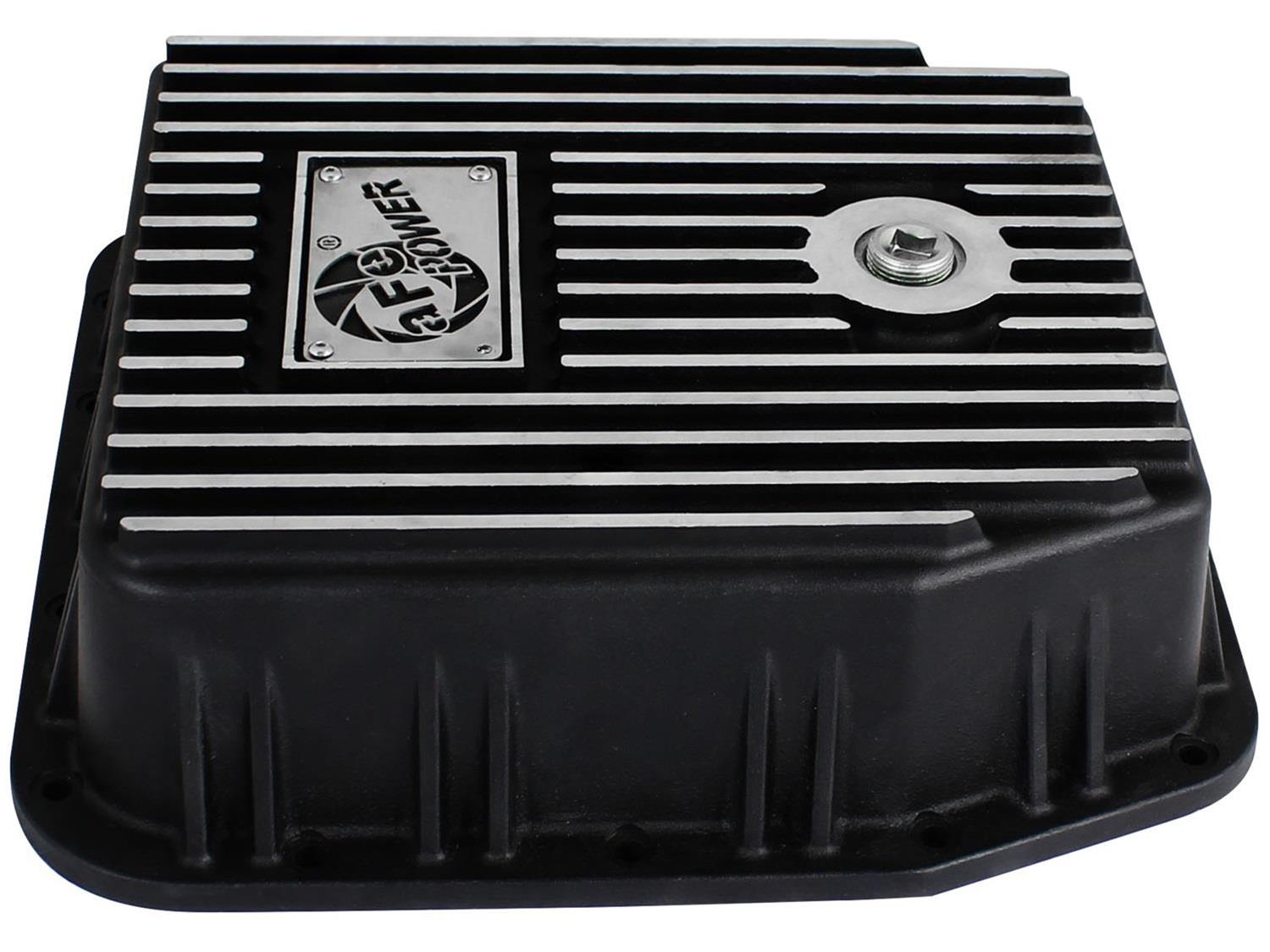 aFe Pro Series Transmission Pans for 1984 F-150, 1983-1992 F-250, 1990-1992 F-350 - 46-70212 Automatic Pan, Deep, 2 qts. Capacity Increase, Aluminum, Black Powdercoated, Ford, AOD, Each thumbnail 7