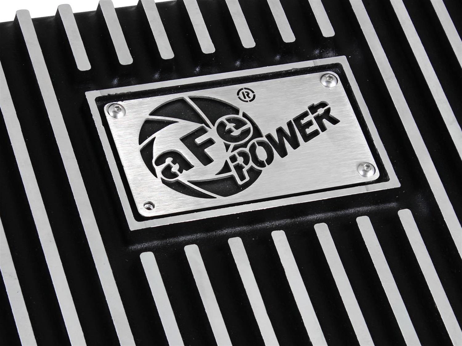 aFe Pro Series Transmission Pans for 1984 F-150, 1983-1992 F-250, 1990-1992 F-350 - 46-70212 Automatic Pan, Deep, 2 qts. Capacity Increase, Aluminum, Black Powdercoated, Ford, AOD, Each thumbnail 4