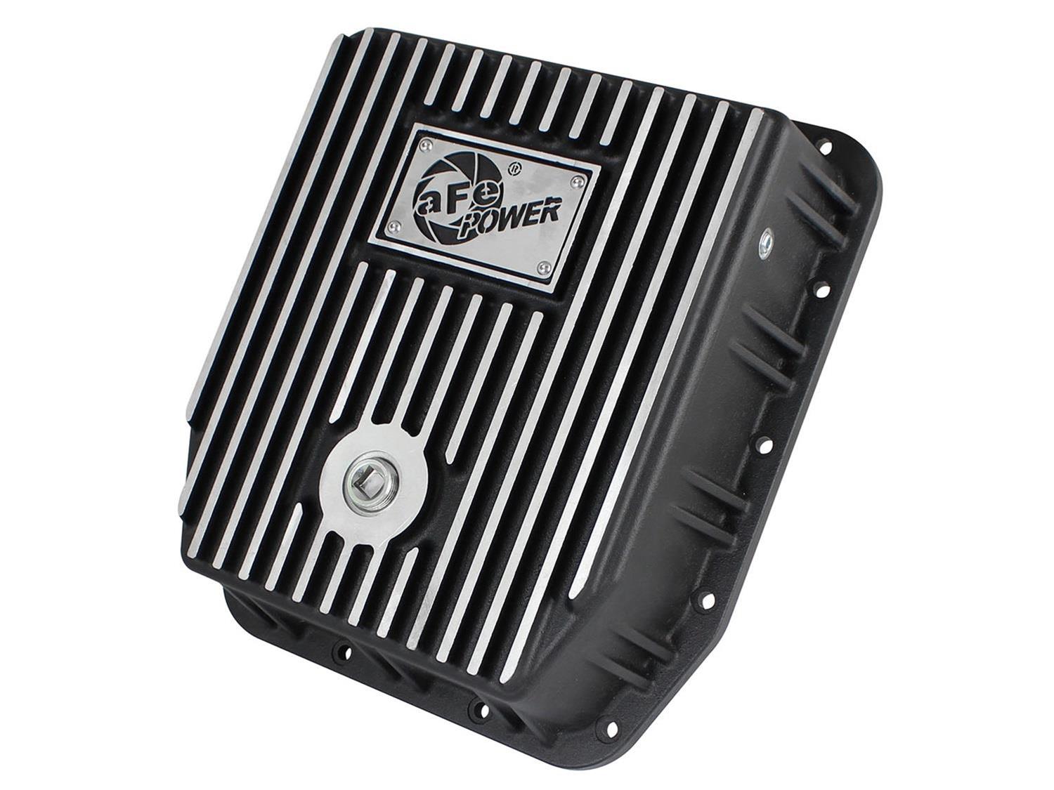 aFe Pro Series Transmission Pans for 1984 F-150, 1983-1992 F-250, 1990-1992 F-350 - 46-70212 Automatic Pan, Deep, 2 qts. Capacity Increase, Aluminum, Black Powdercoated, Ford, AOD, Each thumbnail 5