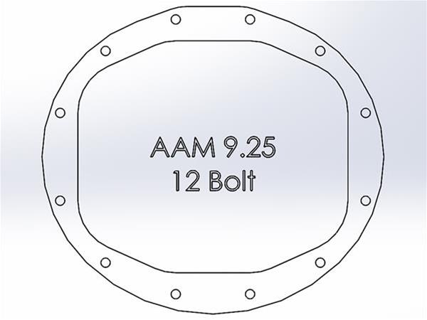 aFe Street Series 12 Bolt AAM 9.25 Inch Differential Cover 46-70400 Rear Raw w/ Machined Fins thumbnail 7