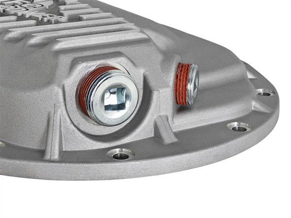 aFe Street Series 12 Bolt AAM 9.25 Inch Differential Cover 46-70400 Rear Raw w/ Machined Fins thumbnail 2