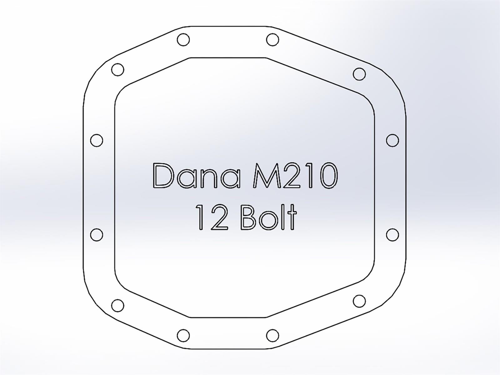 aFe Pro Series Bolt Dana M210 Differential Cover 46-71030A Front Raw (Dana M210) thumbnail 2