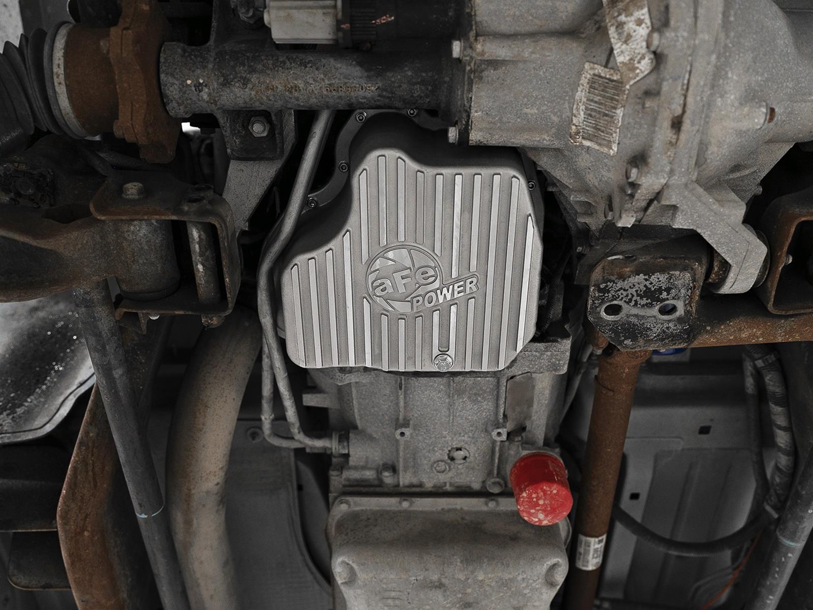 aFe Street Series Engine Oil Pans 46-71070A Pans, Series, 11.00 qt. Capacity, Cast Aluminum, Natural, Chevrolet, GMC, 6.6L Diesel, Each