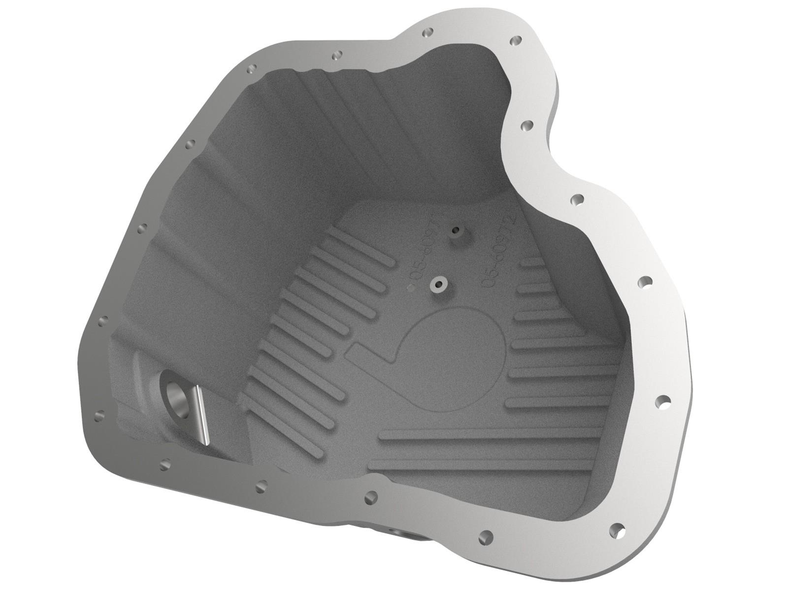 aFe Street Series Engine Oil Pans 46-71070A Pans, Series, 11.00 qt. Capacity, Cast Aluminum, Natural, Chevrolet, GMC, 6.6L Diesel, Each thumbnail 6