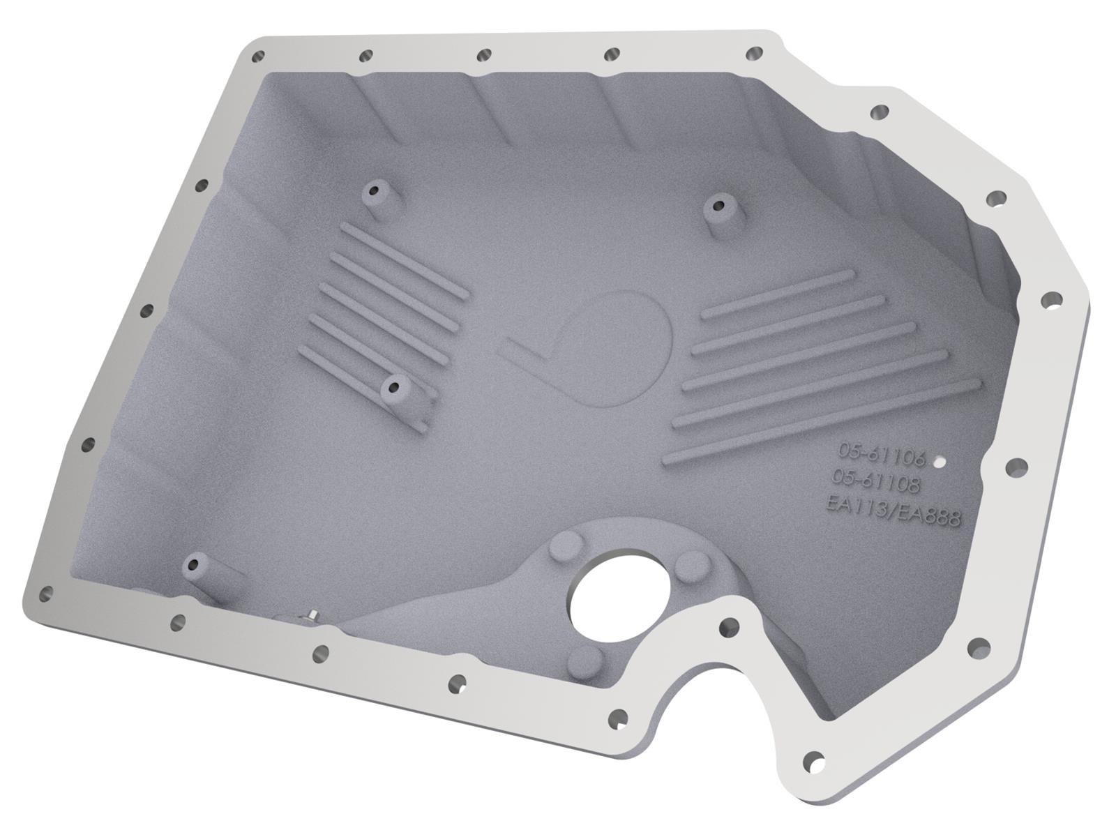 aFe Street Series Engine Oil Pans 46-71210A Pan, POWER Pan Raw w/ Machined Fins VW Cars 05-20 L4-1.8/2.0L thumbnail 3