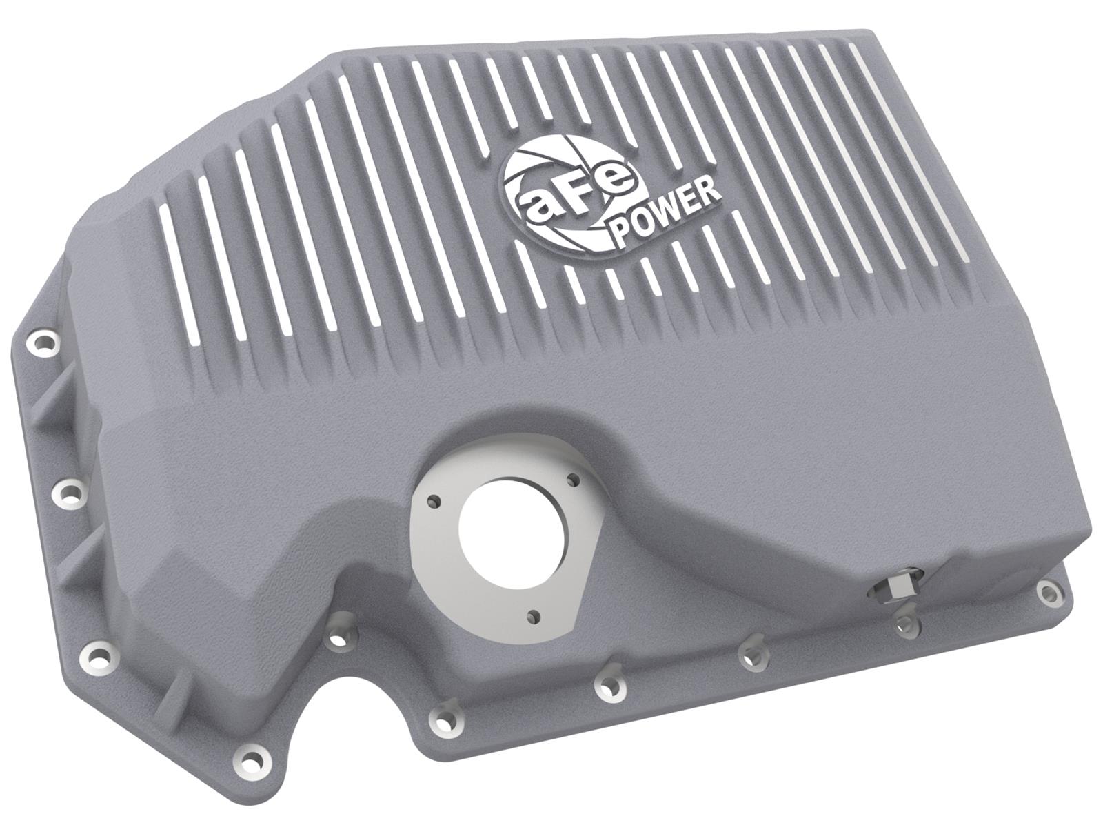 aFe Street Series Engine Oil Pans 46-71210A Pan, POWER Pan Raw w/ Machined Fins VW Cars 05-20 L4-1.8/2.0L thumbnail 2