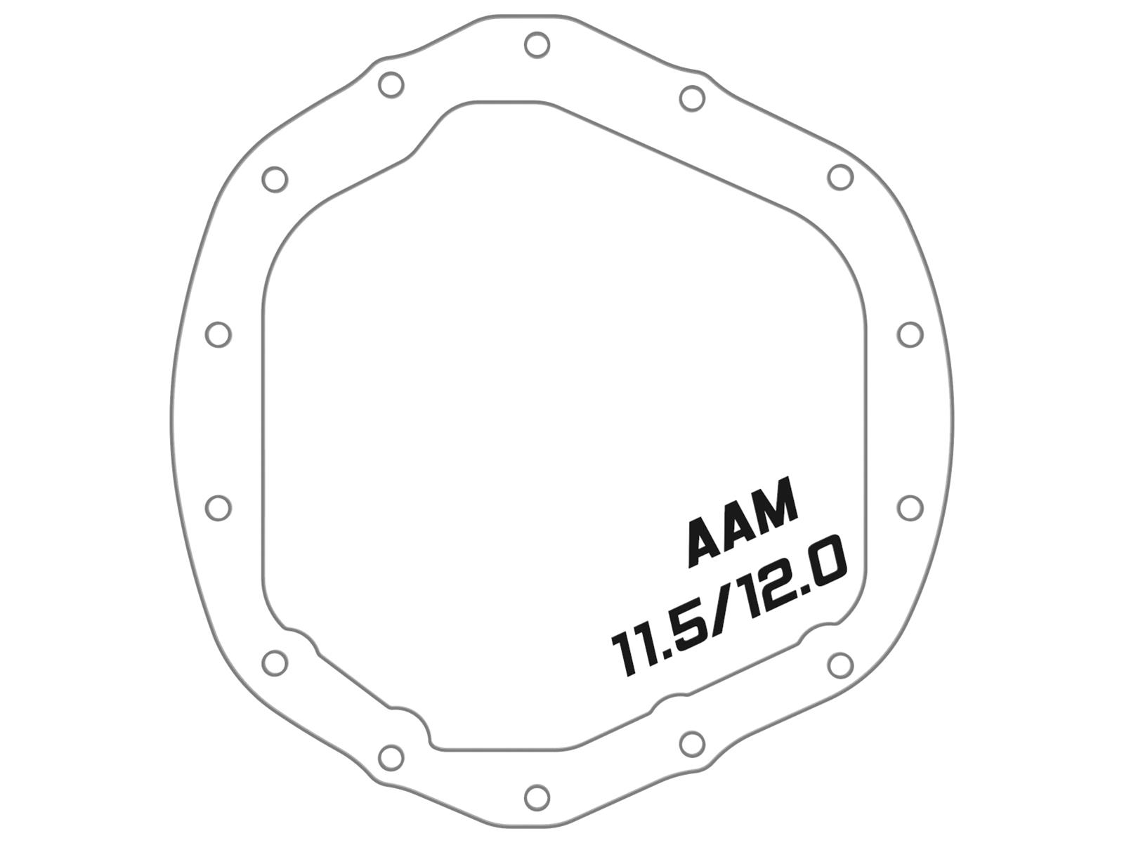 aFe Pro Series 14 Bolt AAM 11.5 Inch Differential Cover 46-71261B Cover, Street Series, Black w/ Machined Fins, With Gear Oil, GM Diesel Trucks, Kit thumbnail 6