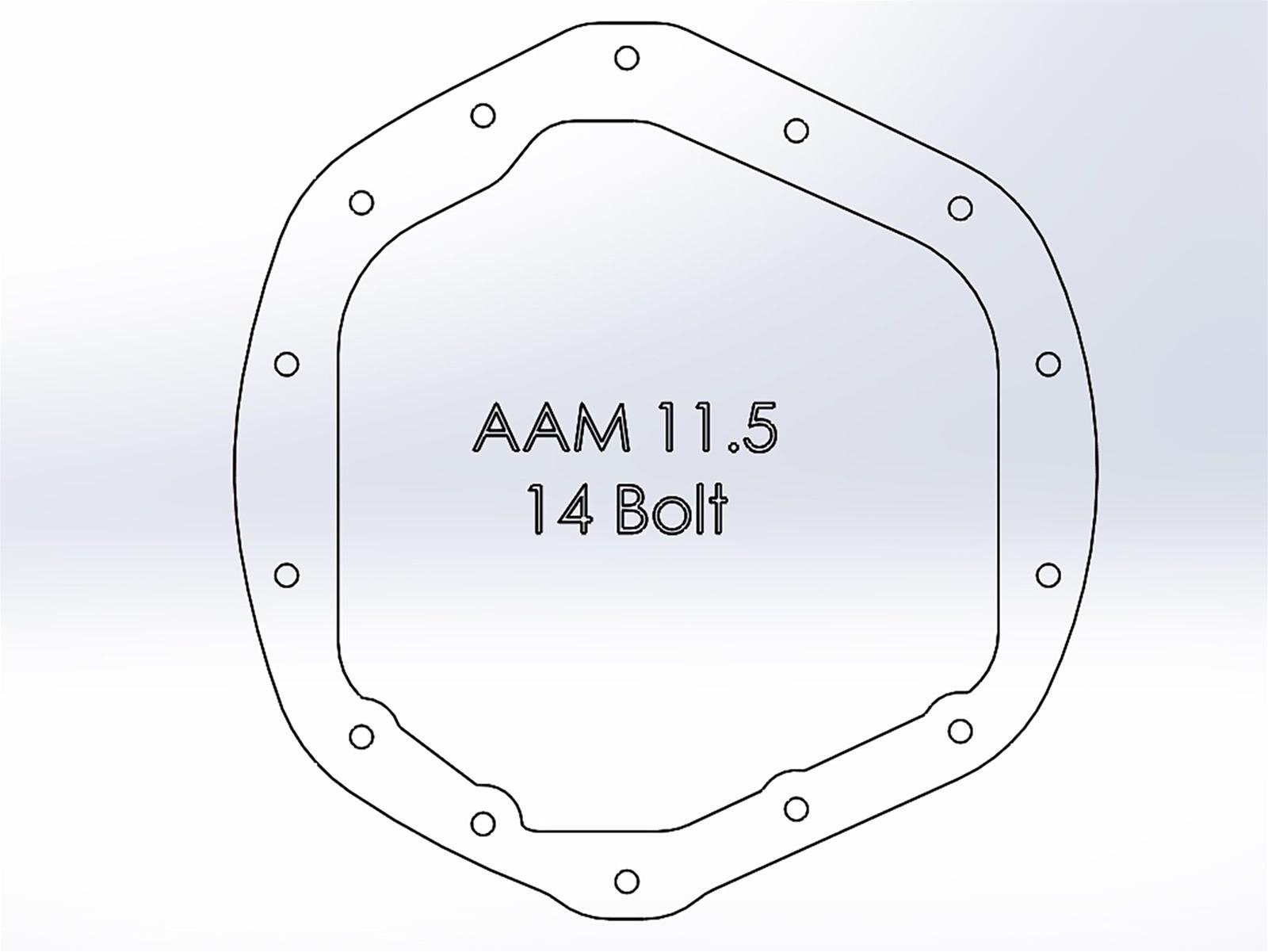 aFe Power Front/Rear Diff Cover Kit w/ Oil 01-10 GM Diesel Trucks V8 (AAM 9.25 & AAM 11.5-14) thumbnail 4