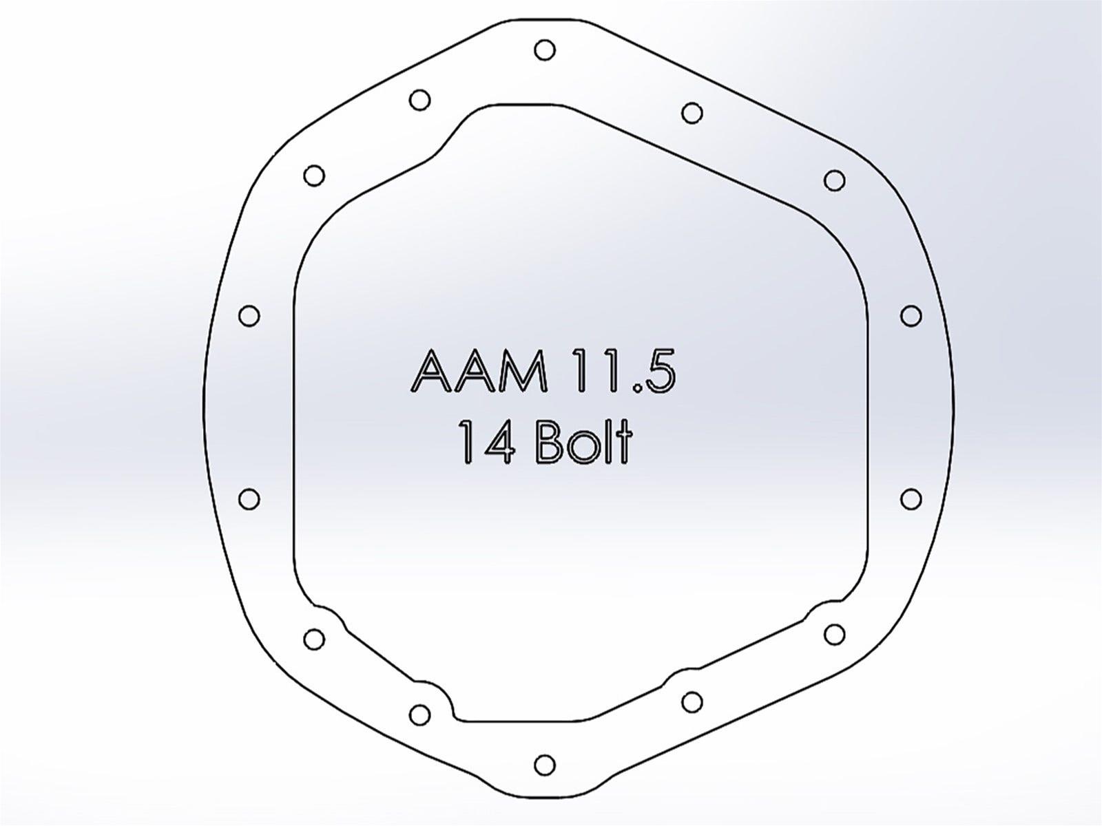 aFe Power Front/Rear Diff Cover Kit w/ Oil 11-19 GM Diesel Trucks V8 (AAM 9.25-12 & AAM 11.5-14) thumbnail 7