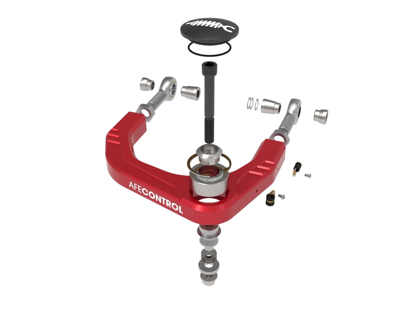 aFe Control 24-26 Toyota Tacoma Upper Control Arms - Set (Red) thumbnail 6