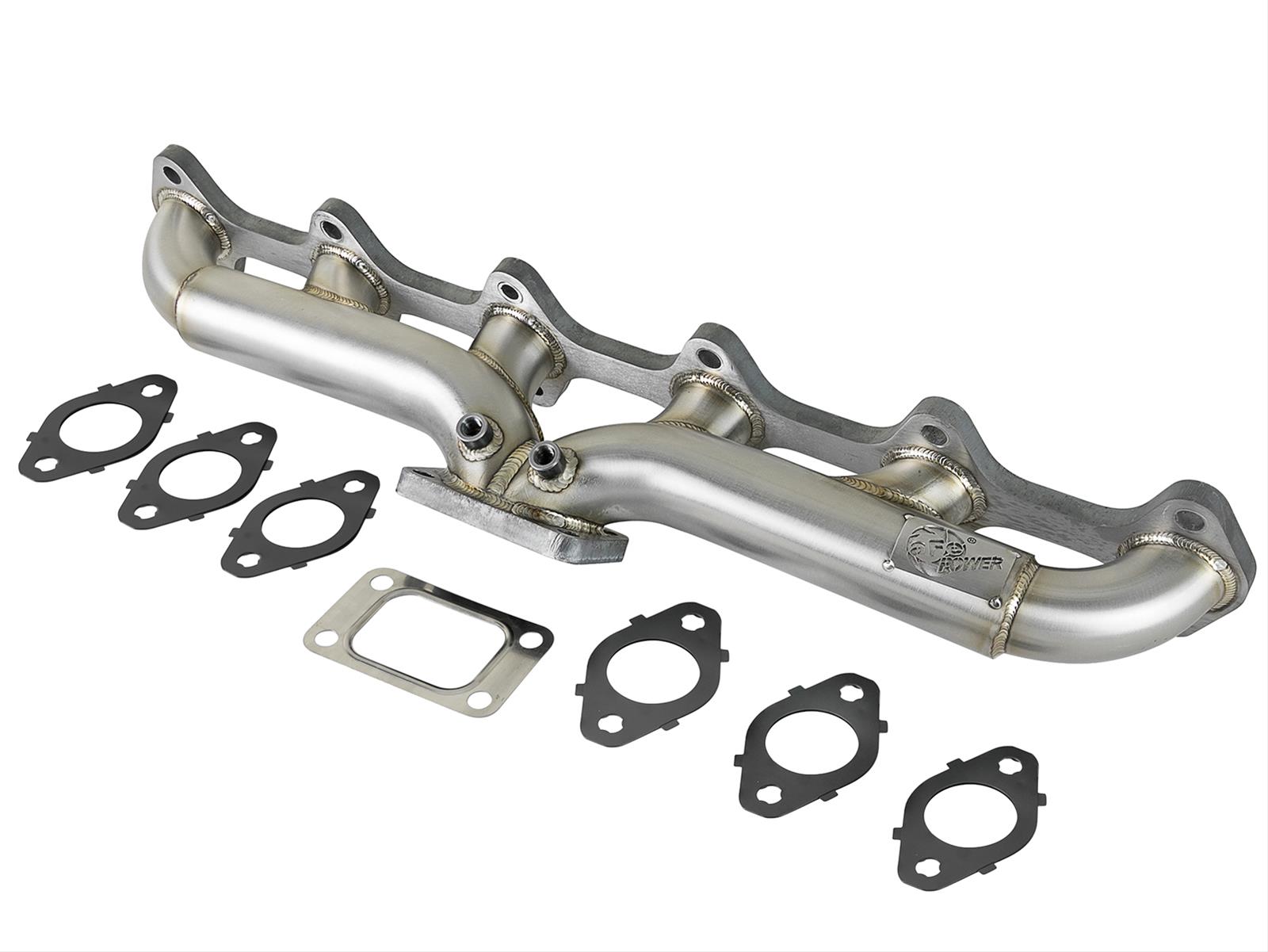 aFe Twisted Steel Header Turbo Manifold (T4) 98.5-02 Dodge Diesel Trucks L6 5.9L (td)