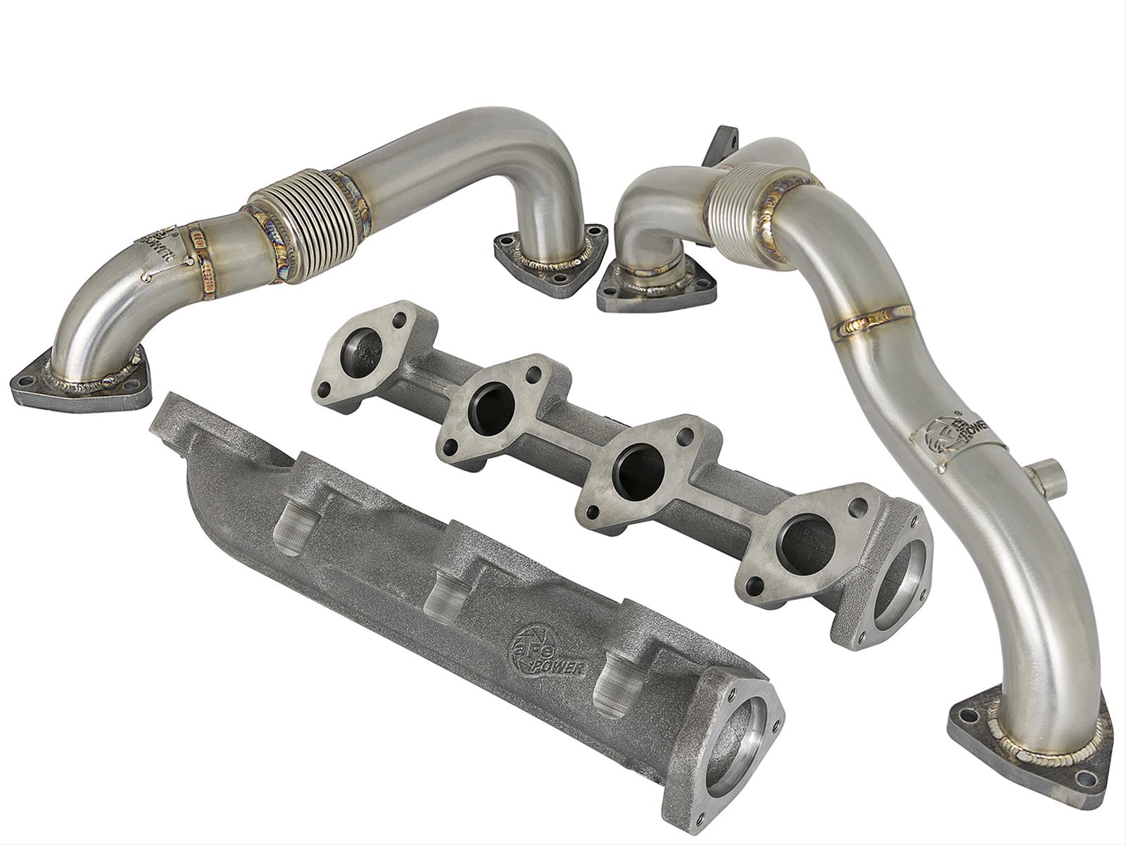 aFe Twisted Steel Power Package Up-Pipes / Manifold 08-10 Ford Diesel Trucks V8 6.4L (td) thumbnail 4
