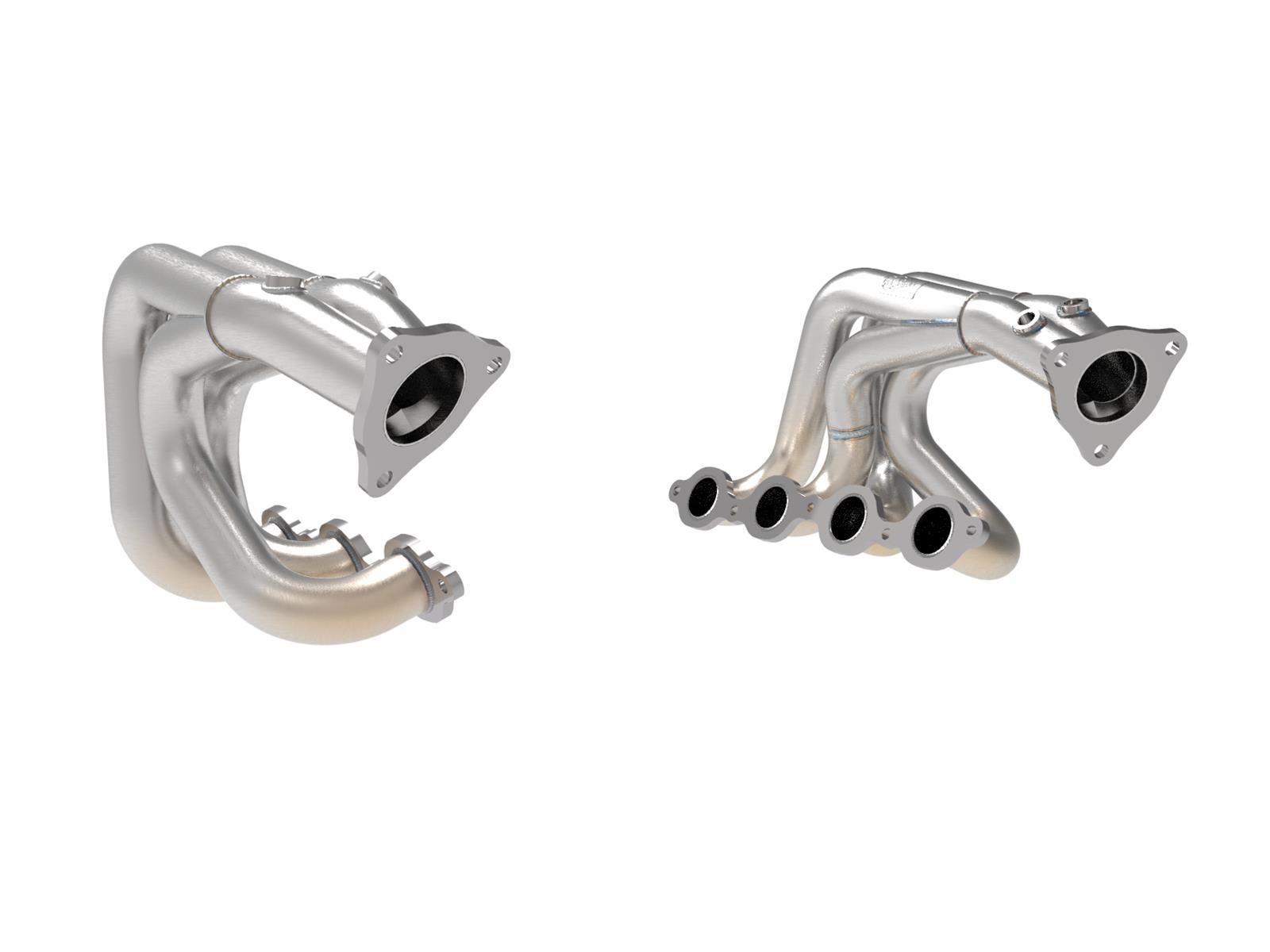 aFe Twisted 304SS Header 2020 Chevy Corvette (C8) 6.2L V8 - Brushed thumbnail 3