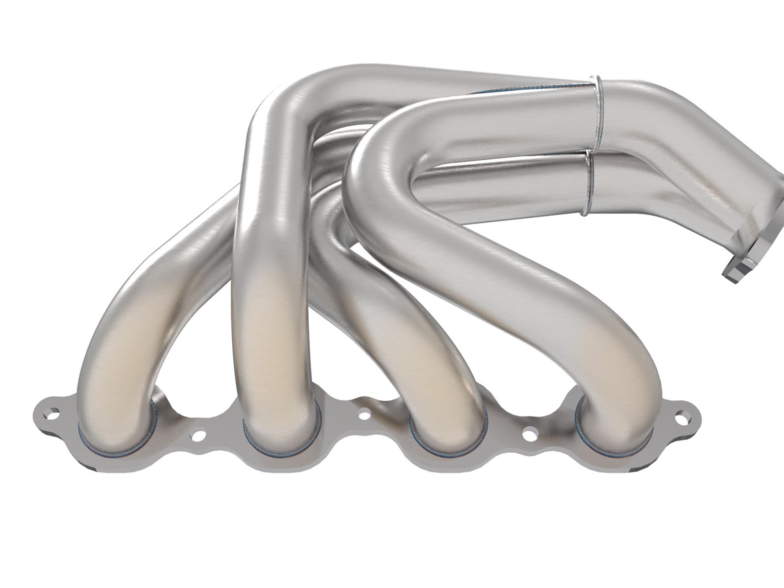 aFe Twisted 304SS Header 2020 Chevy Corvette (C8) 6.2L V8 - Brushed