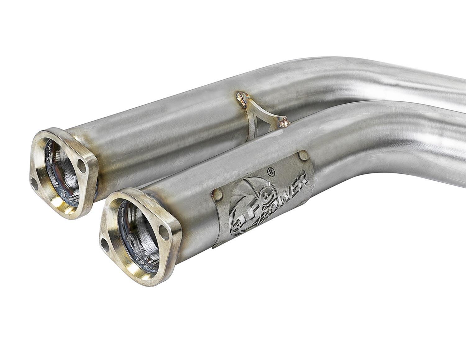 aFe Twisted Steel HDR X-Pipe SS-304 01-06 BMW M3 3.2L S54 thumbnail 3