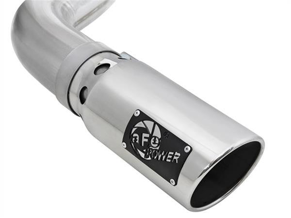 aFe Atlas 4in Aluminized Steel DPF-Back Exh 18-19 Ford F-150 V6-3.0L (td) w/ Polished Tip thumbnail 4