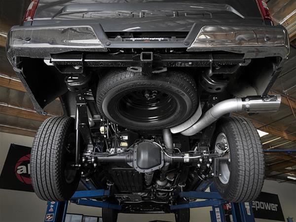 aFe Atlas 4in Aluminized Steel DPF-Back Exh 18-19 Ford F-150 V6-3.0L (td) w/ Polished Tip thumbnail 2