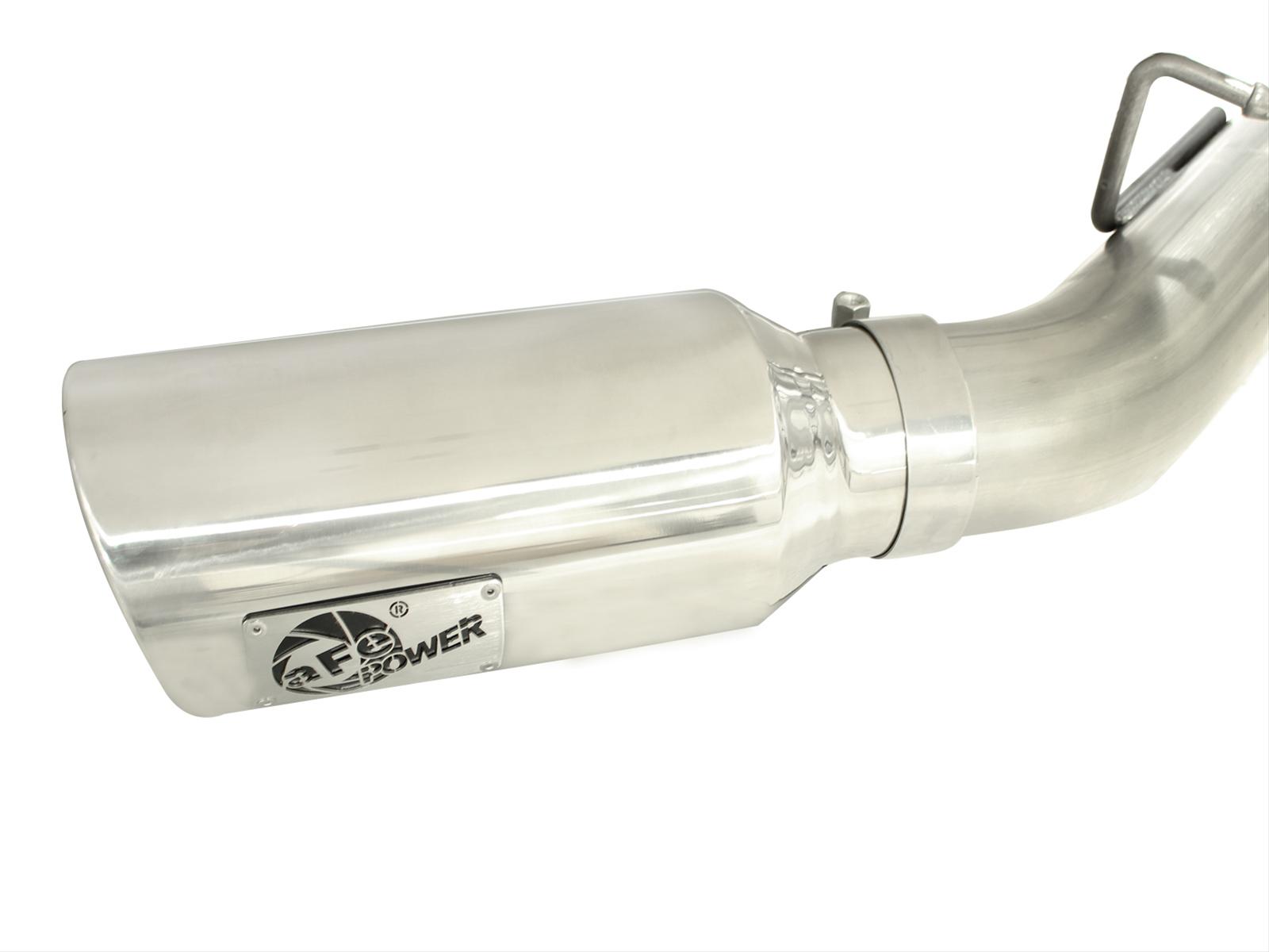 aFe MACHForce XP Exhaust Aluminized Dual Split DPF Back 11-15 GM Diesel Truck V8-6.6L (td) (pol tip) thumbnail 3
