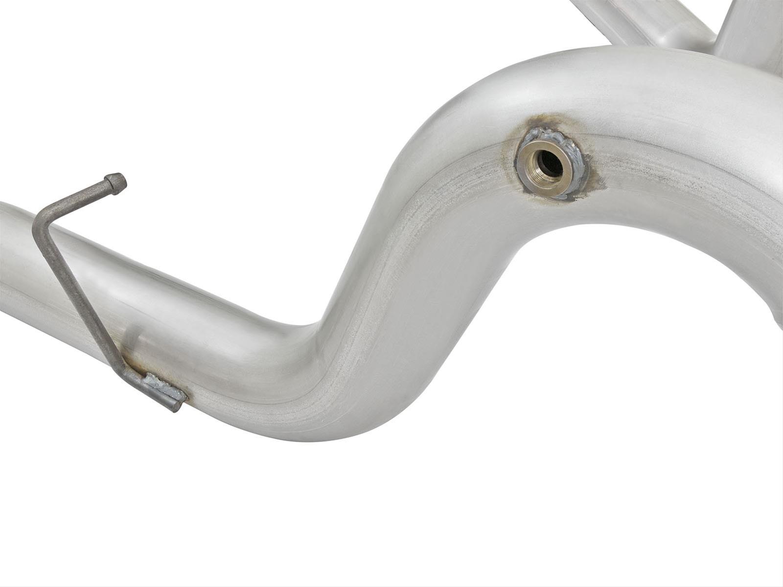 aFe Atlas Exhaust 4in Dual DPF-Back Al Steel w/ Black Tips 16-17 GM Diesel Truck V8-6.6L (td) LML thumbnail 5