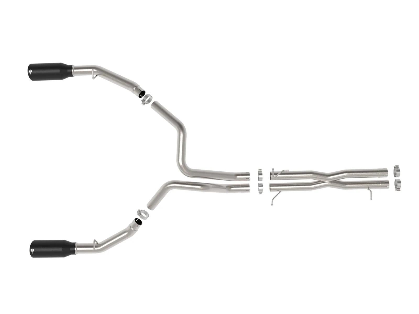 aFe 2025 Dodge RAM 1500 Vulcan Series 304 Stainless Steel Cat-Back Exhaust System w/ Black Tip thumbnail 3
