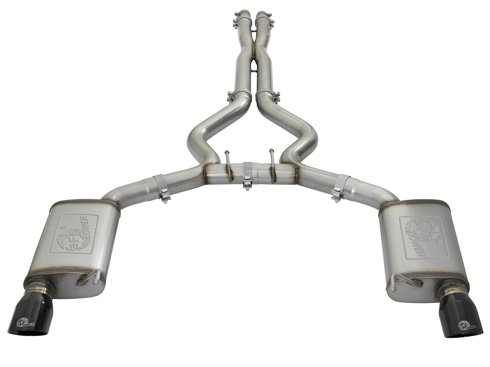 aFe MACH Force XP 3in 304 SS Cat-Back Exhausts w/ Black Tips 15-17 Ford Mustang GT V8-5.0L/V6-3.7L thumbnail 4