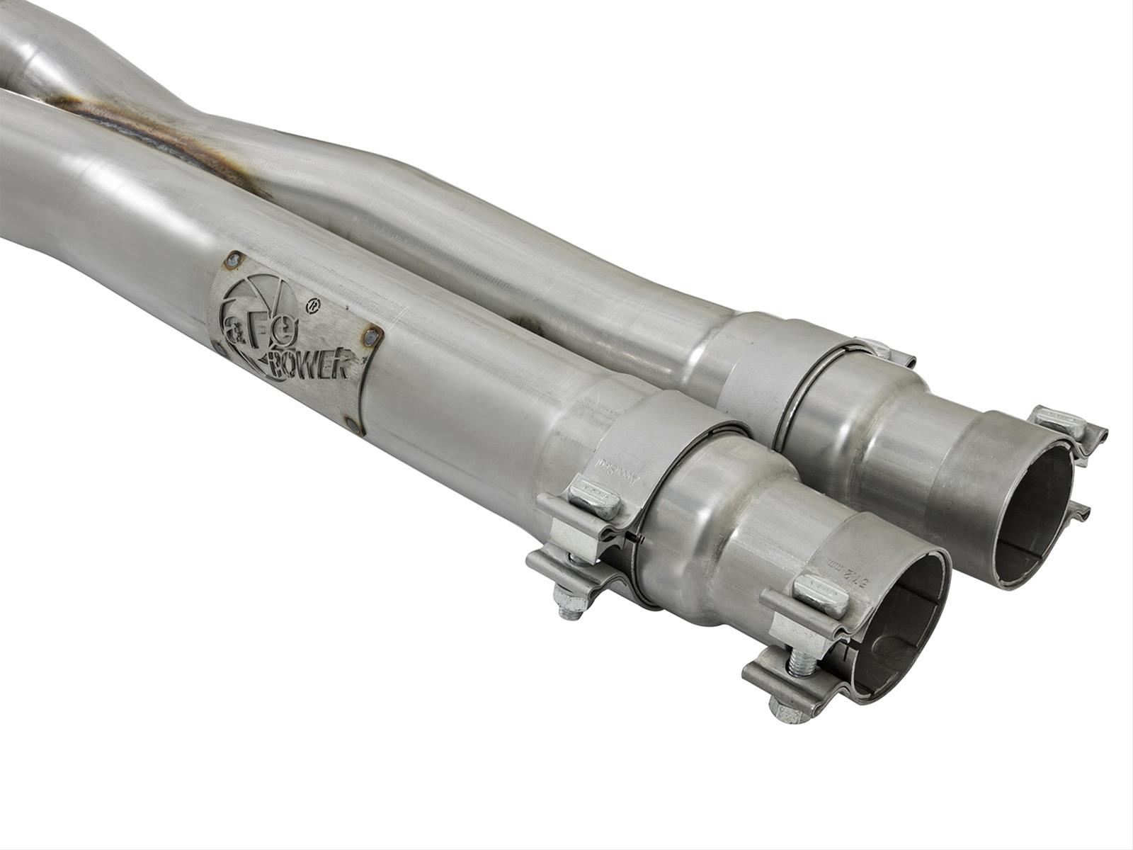 aFe MACHForce XP 3in 304 SS Cat-Back Exhausts w/ Polished Tips 15-17 Ford Mustang GT V8-5.0L/V6-3.7L thumbnail 2