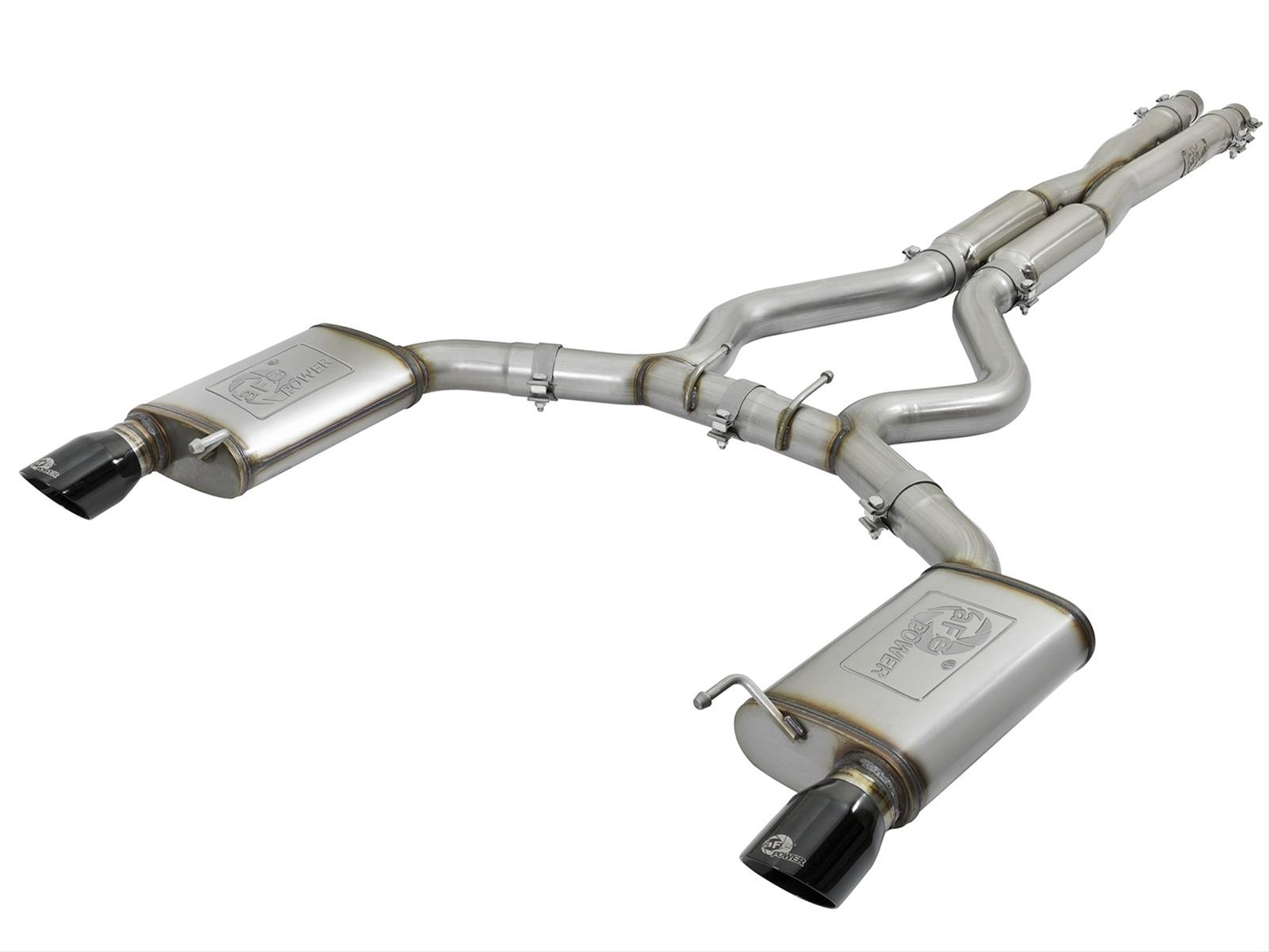 aFe MACH Force XP 3in 304 SS Loud Tone Cat-Back w/ Black Tips 15-17 Ford Mustang V6-3.7L/V8-5.0L thumbnail 4