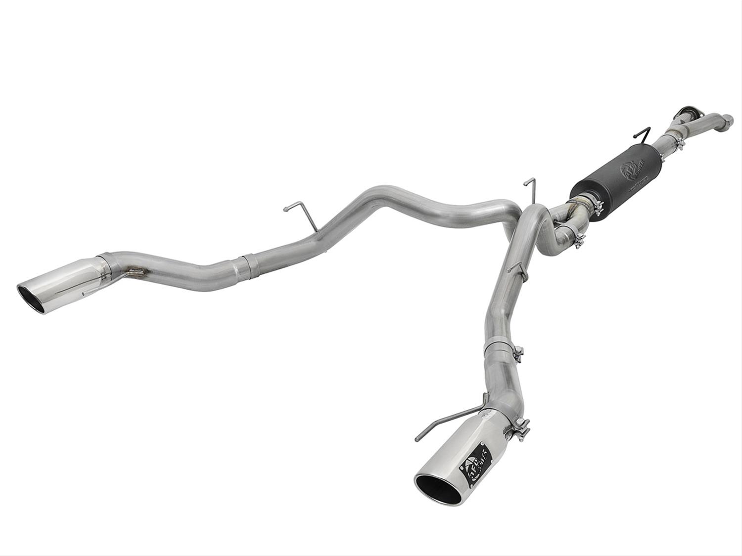 aFe MACHForce-XP 3in to 3-1/2in 304 SS Cat-Back Exhaust w/Polished Tips 17-18 Ford F-150 Raptor 3.5L thumbnail 6