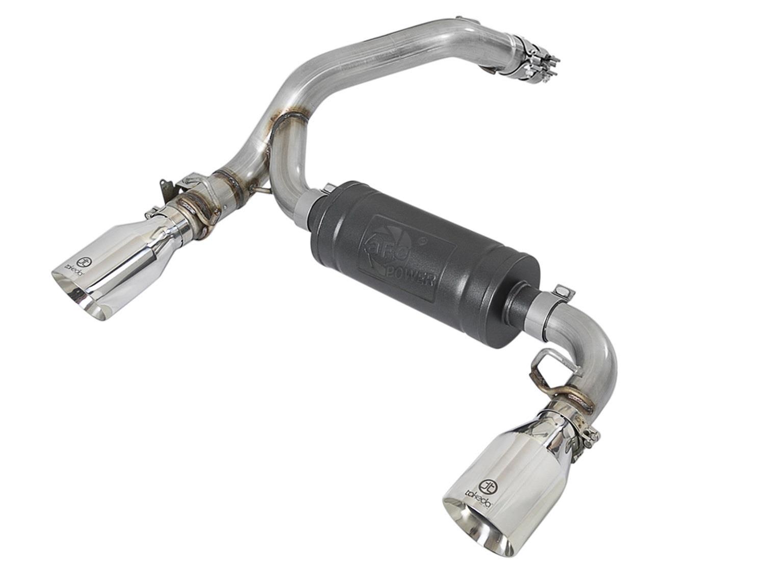 aFe Takeda 3in 304 SS Axle-Back Exhaust System w/ Polished Tip 16-18 Ford Focus RS 2.3L (t) thumbnail 6