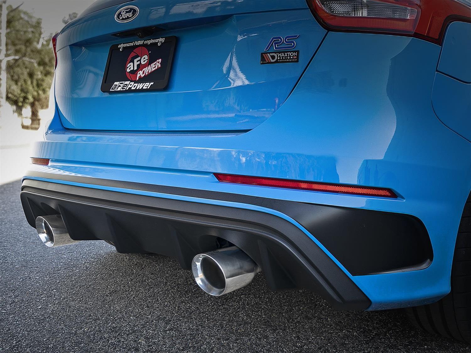 aFe Takeda 3in 304 SS Axle-Back Exhaust System w/ Polished Tip 16-18 Ford Focus RS 2.3L (t) thumbnail 2