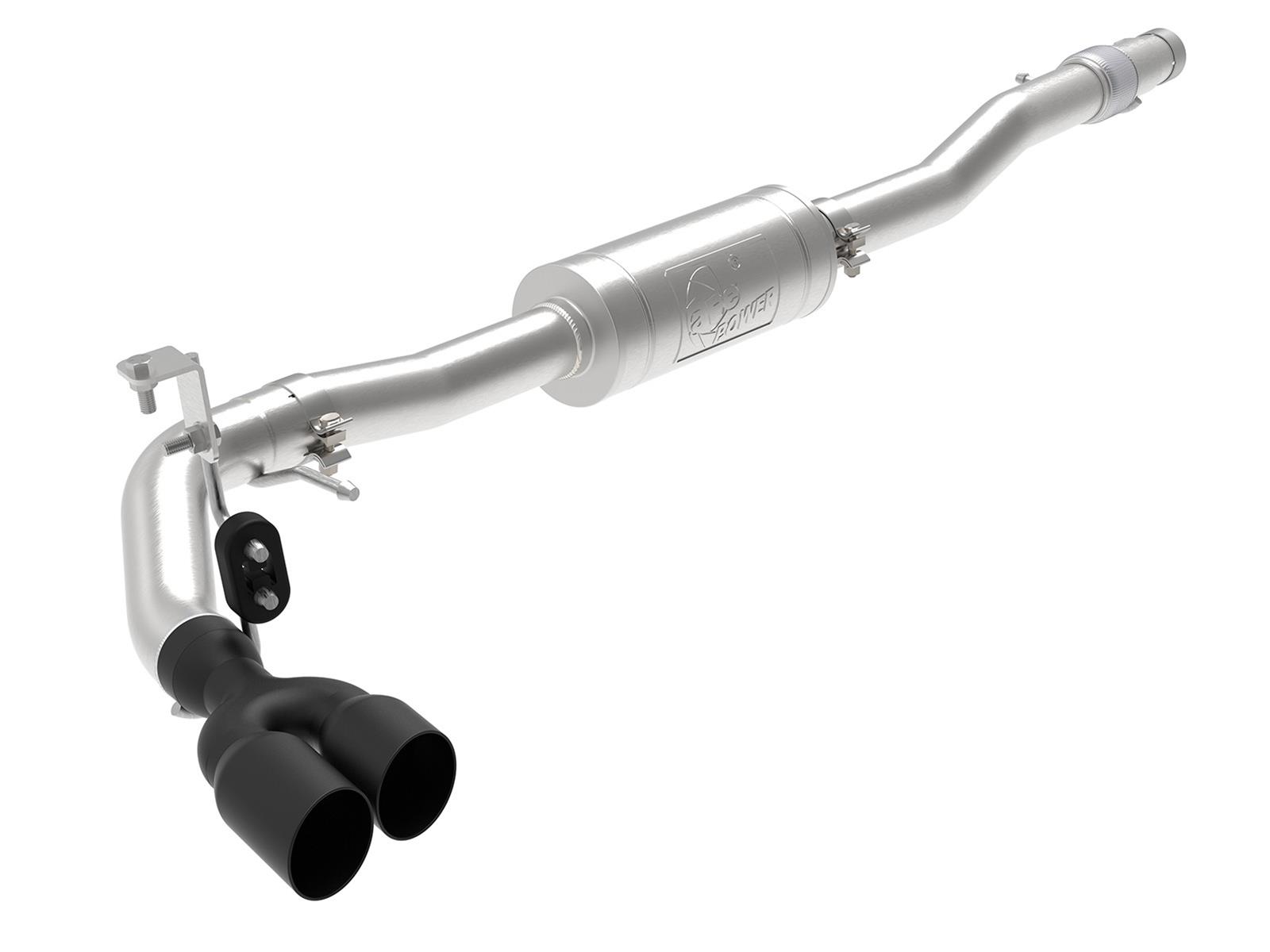 aFe Rebel Series 3in 304 SS Cat-Back Exhaust Side Exit w/ Black Tips 19 Ford Ranger L4-2.3L (t)