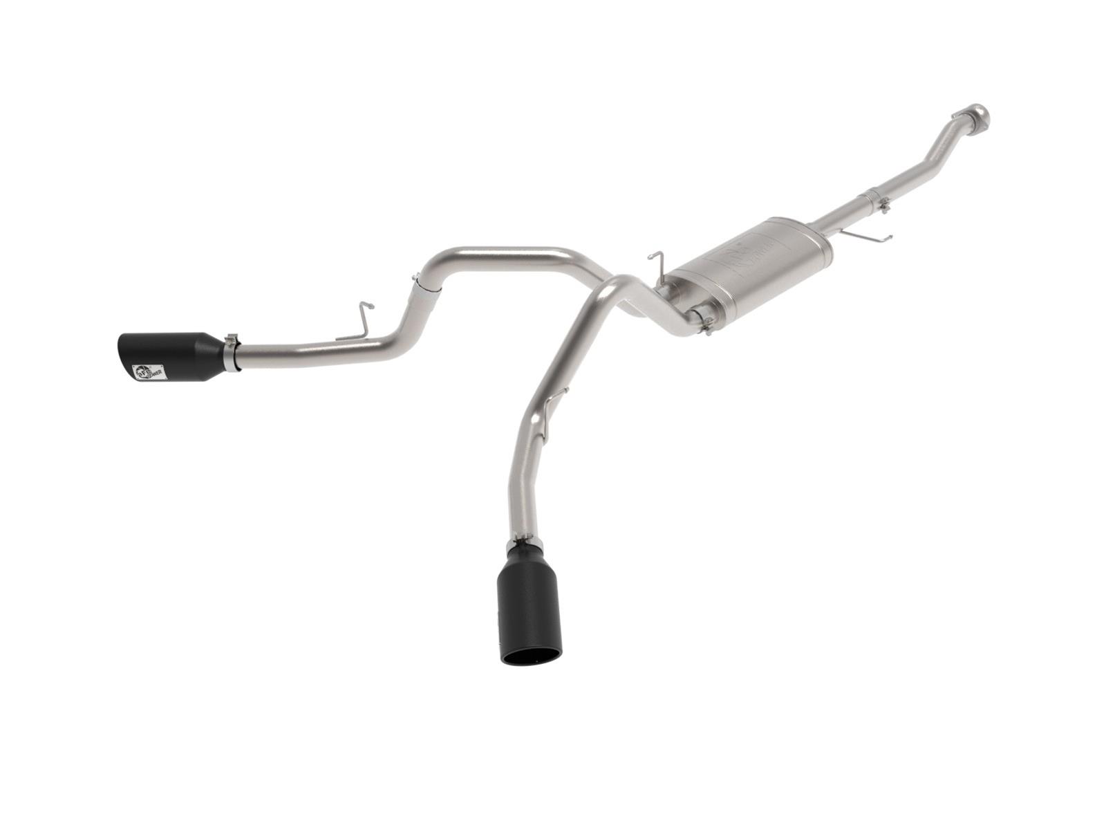 aFe Vulcan 3in 304 SS Cat-Back Exhaust 2021 Ford F-150 V6 2.7L/3.5L (tt)/V8 5.0L w/ Black Tips thumbnail 6