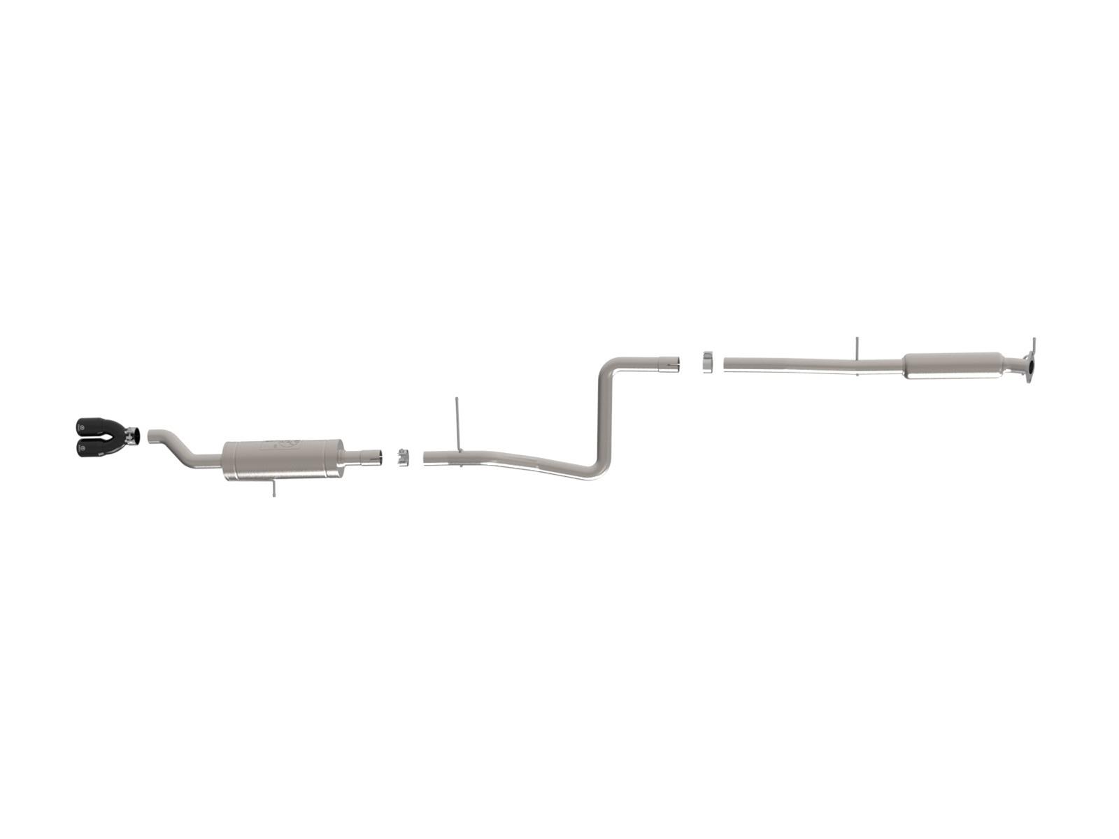 aFe Takeda Series 2 1/2in 304 SS Cat-Back 14-19 Ford Fiesta L4-1.6L w/Black Tip thumbnail 4