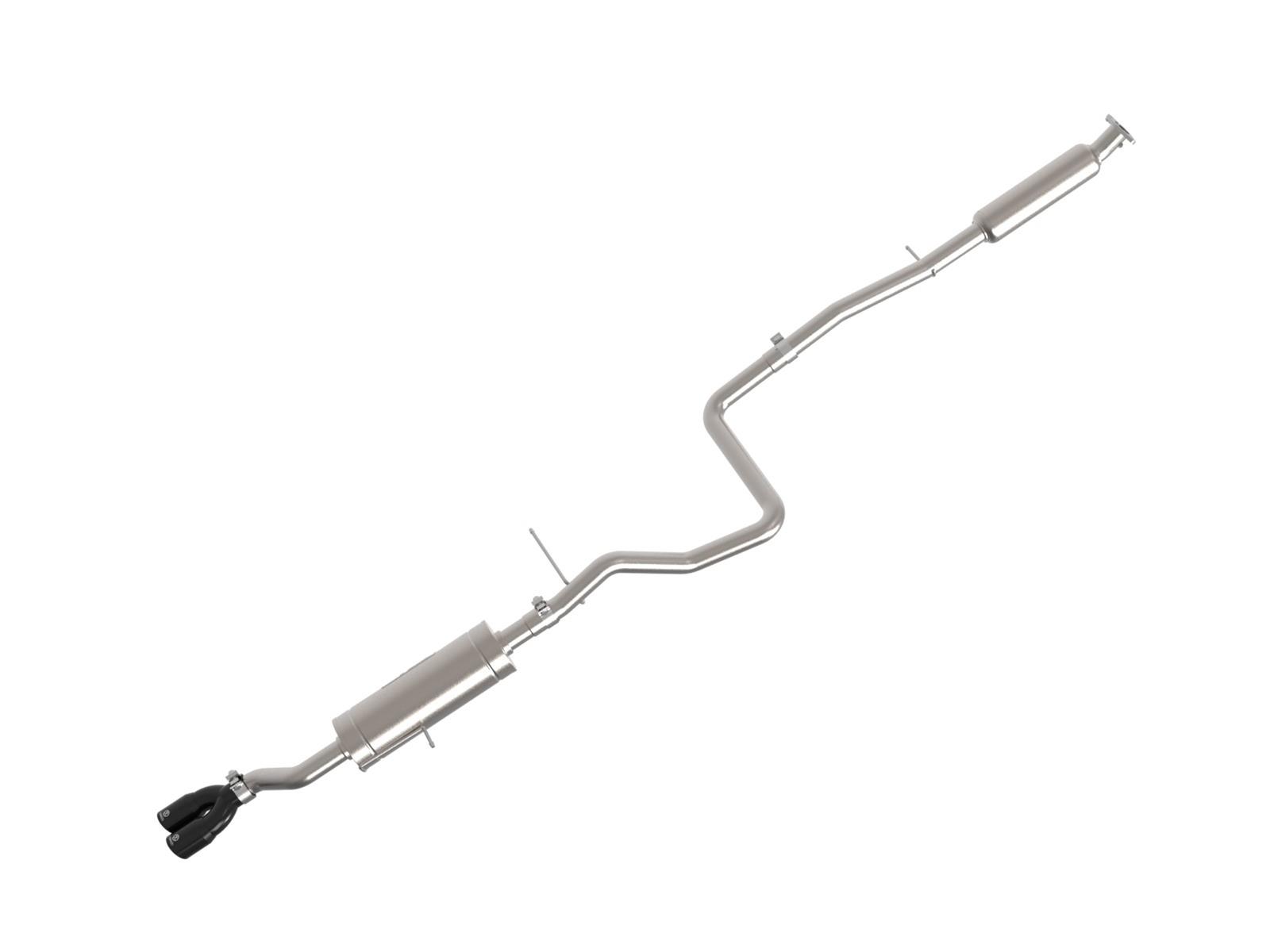 aFe Takeda Series 2 1/2in 304 SS Cat-Back 14-19 Ford Fiesta L4-1.6L w/Black Tip thumbnail 3