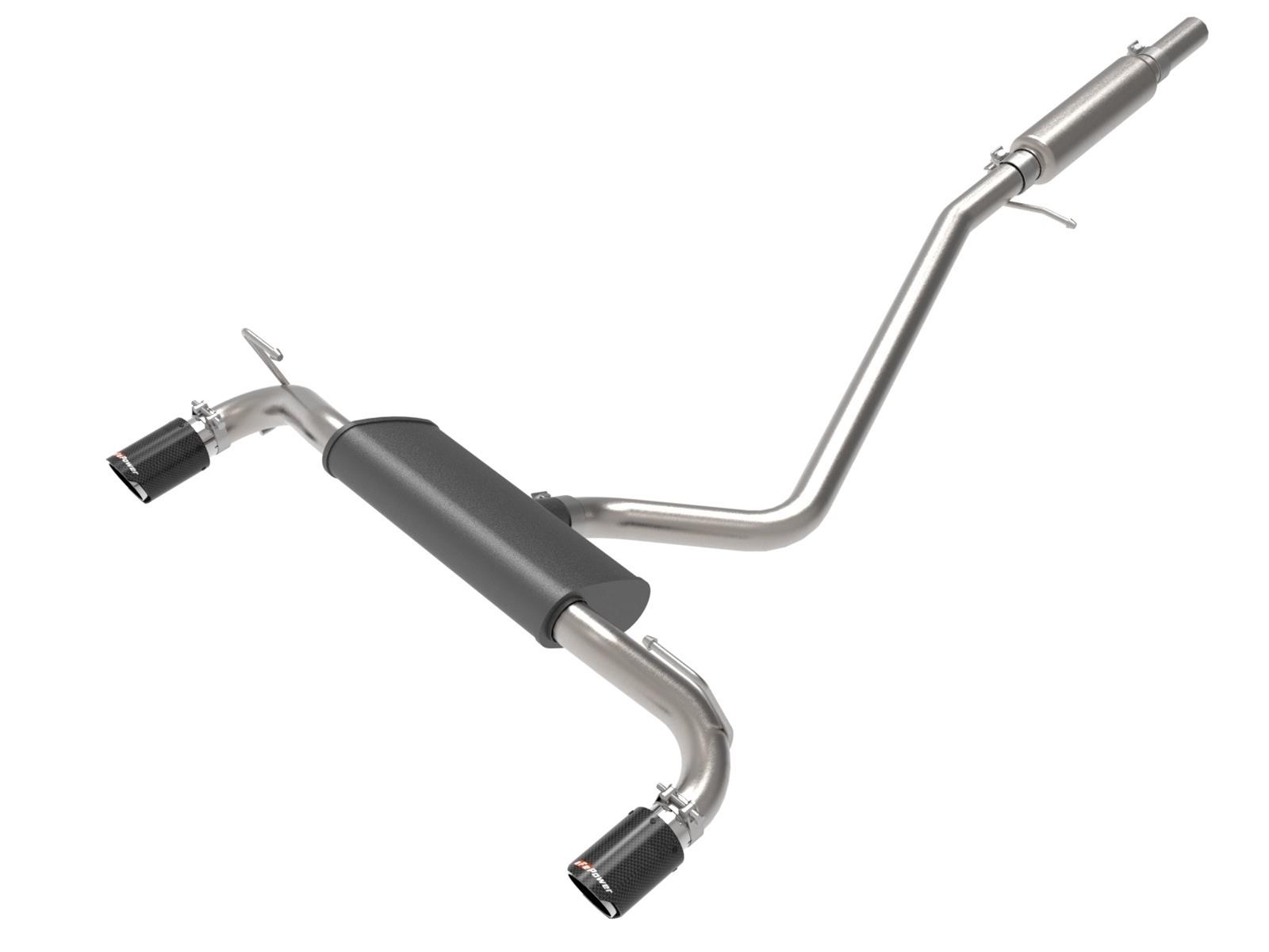 aFe Ford Bronco Sport 21-22 L3-1.5L (t)/L4-2.0L (t) Vulcan Cat-Back Exhaust System- Carbon Tips thumbnail 4