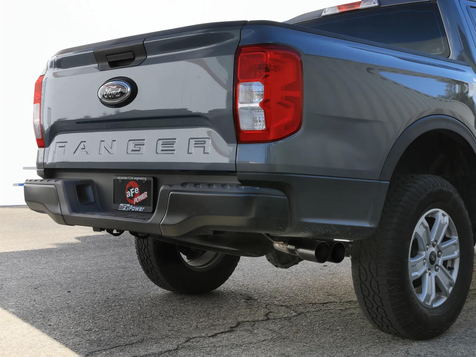 aFe 2024+ Ford Ranger L4-2.3L (t) Vulcan Series 2.5in to 3in Cat-Back Exhaust w/ Black Tip thumbnail 3