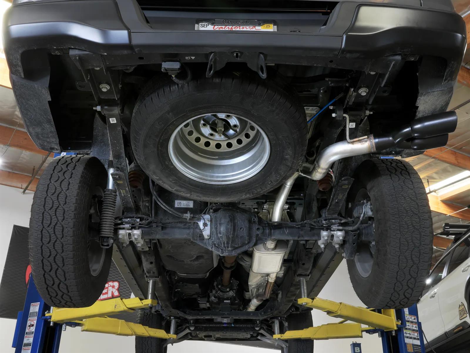 aFe 2024+ Ford Ranger L4-2.3L (t) Vulcan Series 2.5in to 3in Cat-Back Exhaust w/ Black Tip thumbnail 2