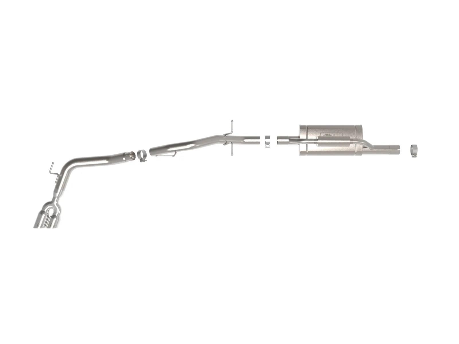 aFe 2024+ Ford Ranger L4-2.3L (t) Vulcan Series 2.5in to 3in Cat-Back Exhaust w/ Polished Tip thumbnail 6
