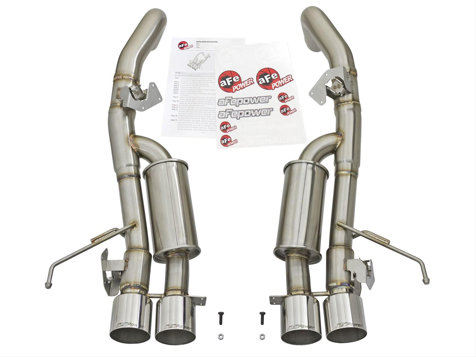 aFe MACH Force XP 3in-2 1/2in Axle Back 304SS Exhaust w/ Polished Tips 14-17 Chevy Corvette V8-6.2L thumbnail 6