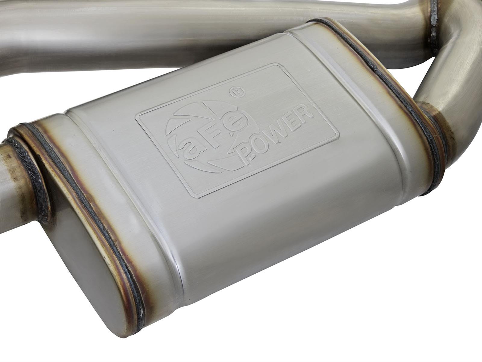 aFe MACH Force XP 3in 304 SS Cat-Back Dual Exhaust w/ Black Tips 16-17 Chevy Camaro SS V8-6.2L thumbnail 3