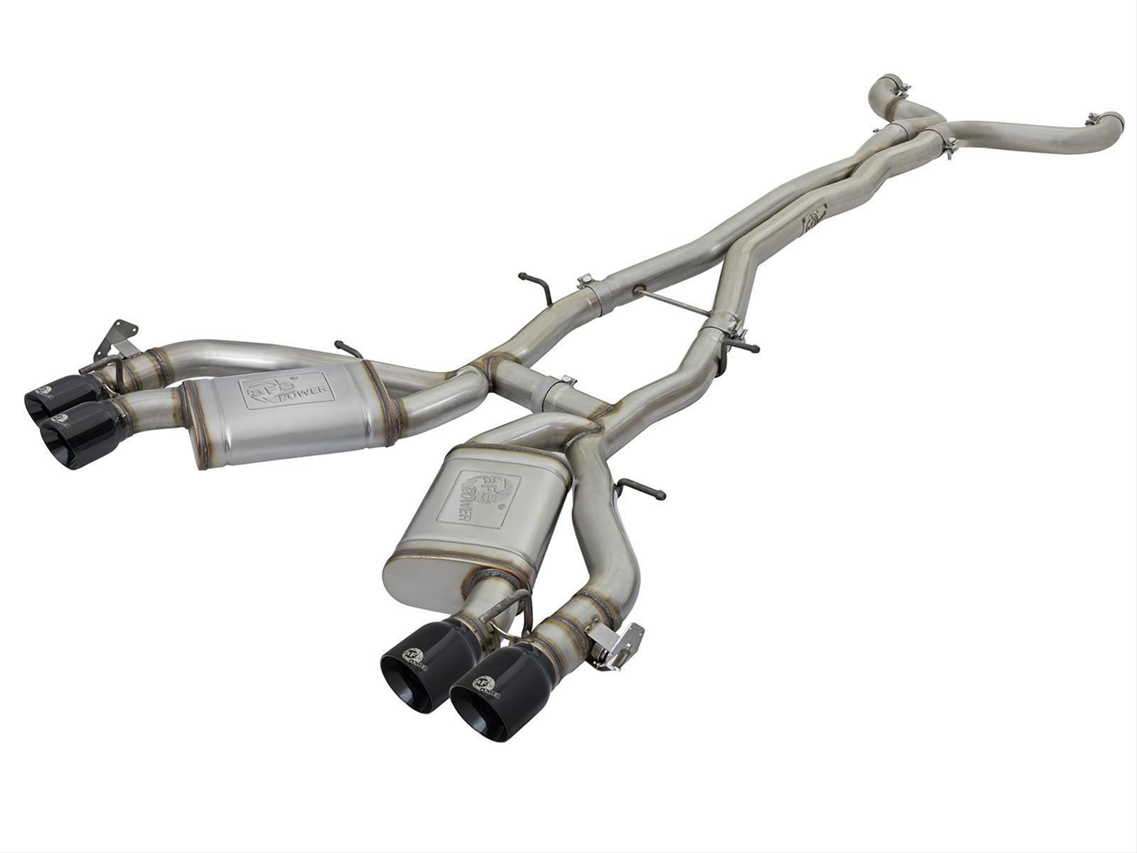 aFe MACH Force XP 3in 304 SS Cat-Back Dual Exhaust w/ Black Tips 16-17 Chevy Camaro SS V8-6.2L thumbnail 8