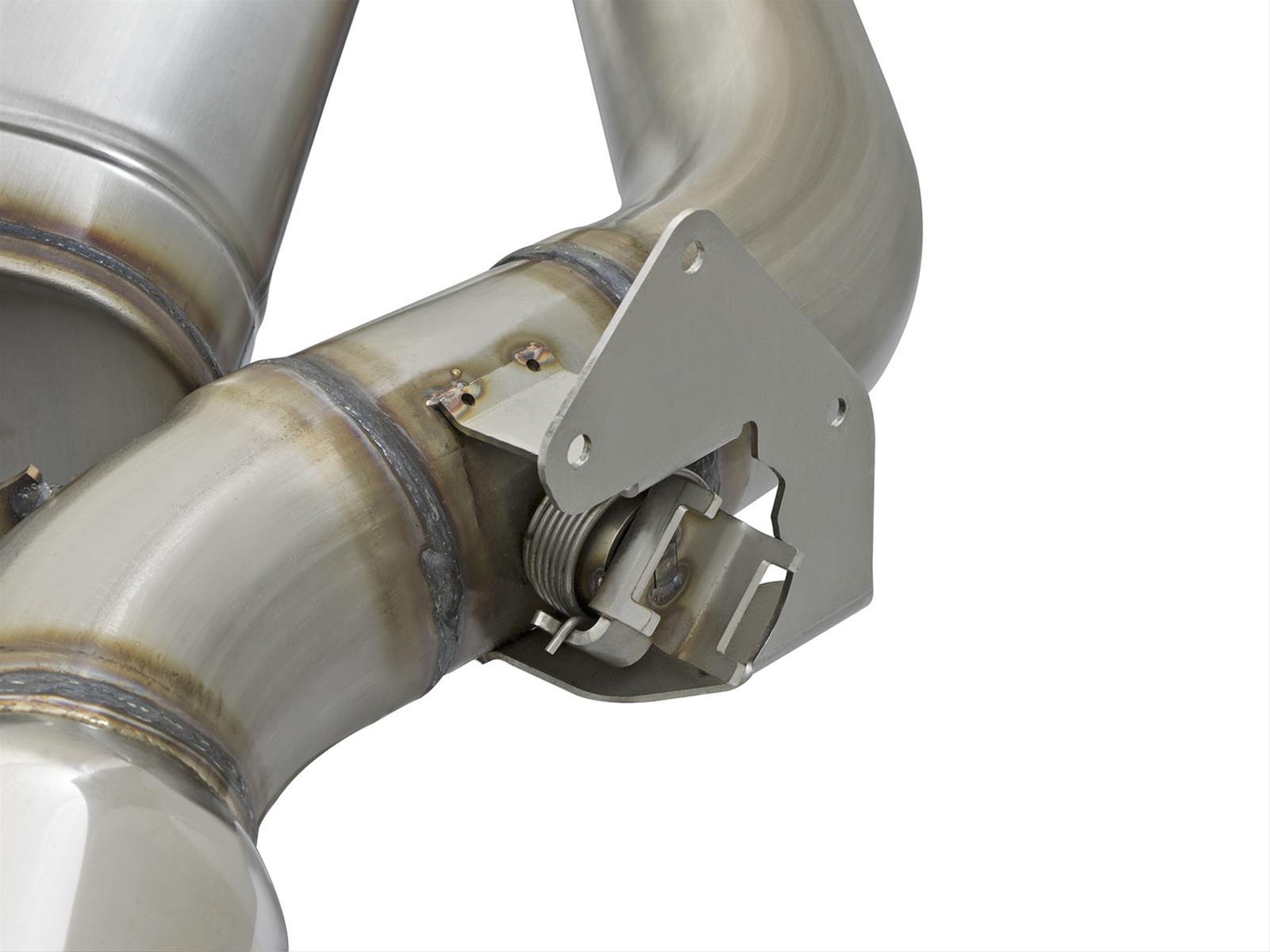 aFe MACHForce XP 3in 304 SS Cat-Back Dual Mode Exhaust w/ Polished Tips 16-17 Cadillac ATS-V V6-3.6L thumbnail 5